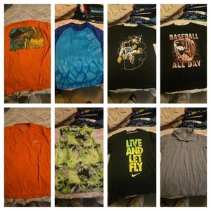 7 Pairs: Summer Shirt Bundle for Boys - Size 10/12 -